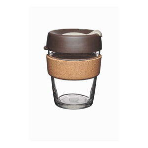 Cestovný hrnček s viečkom KeepCup Brew Cork Edition Almond, 340 ml