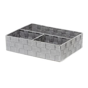 Sivý kúpeľňový organizér Compactor Stan, 32 x 25 cm