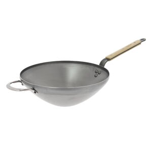 Oceľová WOK panvica de Buyer B Bois, ø 32 cm